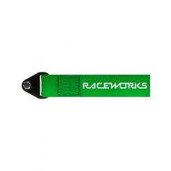 Raceworks Green Flexible Tow Strap