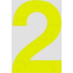 Raceworks 15cm Day Glo Number 2 Cams Approved