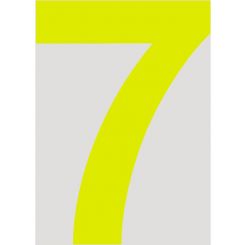 Raceworks 15cm Day Glo Number 7 Cams Approved
