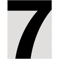 Raceworks 28cm Black Number 7 Cams Approved