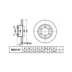 Bendix Ultimate 4WD Disc Brake Rotor (Single) 332mm