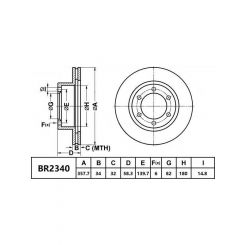 Bendix Ultimate 4WD Disc Brake Rotor (Single) 358mm