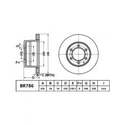 Bendix Ultimate 4WD Disc Brake Rotor (Single) 335mm