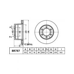 Bendix Ultimate 4WD Disc Brake Rotor (Single) 312mm