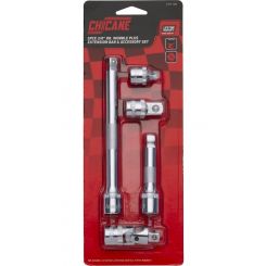 Chicane Tools 5Pc 3/8in Drive Wobble Plus Extension Bar Accessory Set