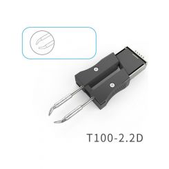 Atten 100W Integrated Heater 2.2mm Chisel Bent Tweezer Tip For GT