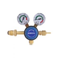 Bossweld Argon Twin Gauge Regulator Side Entry