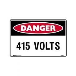 Brady Danger 415 Volts Small Stick On Labels 90x125mm Pack 5