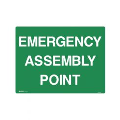 Brady Emergency Information Sign Emergency Assembly Point 450x600mm