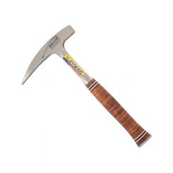 Estwing 22oz Solid Steel Rock Pick with Pointed Tip And Leather Grip