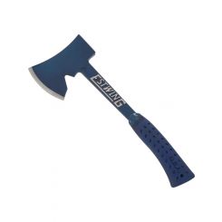 Estwing 15in Camper's Axe with Tent Stake Puller Blue