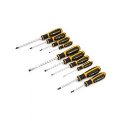 Gearwrench 10pc Phillips/Slotted/Pozidriv Dual Material Screwdriver Set