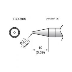 Hakko T39 Soldering Tip/Shape-0.5B For FX971