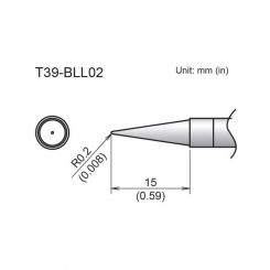 Hakko T39 Soldering Tip/Shape-0.2Bll For FX971