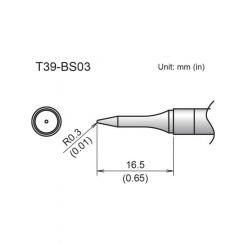 Hakko T39 Soldering Tip/Shape-0.3Bs For FX971