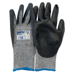 Impact-A Hunter Cut 5 Speckled Grey PU Palm Glove 1 Pair Medium