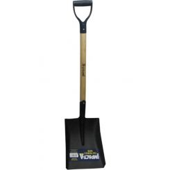 Impact-A D-Shape Shovel Wood Handle Square Shovel Head