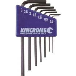 Kincrome Mini Hex Key Set 7 Piece Metric