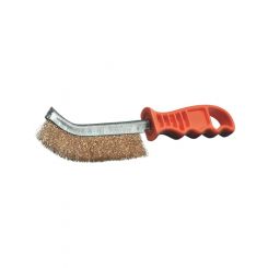 Lessmann Universal Wire Brush Long 260mm Brass Wire MES Crimped 0.30mm