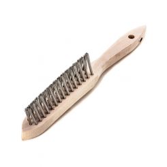 Lessmann Weld Brush 3 Rows Steel Wire STA Straight 0.35mm High 35mm
