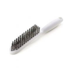 Lessmann Hand Brush Plastic Body 4 Rows Steel Wire Stainless ROF