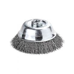 Lessmann Cup Brush Dia 65mm Steel Wire STA Crimped 0.35mm Thread M14