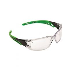 Pro Choice Safety Gear Cirrus Green Arms Safety Glasses Clear A/F Lens