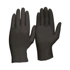 Pro Choice Safety Gear Disposable Black Nitrile Gloves XL Box 100