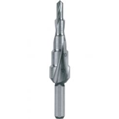 Ruko Step Drills HSS Spiral Fluted with Split Point No. 0/5