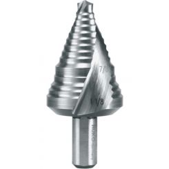 Ruko Step Drill HSS Fractional Sizes Spiral Fluted w/ Split Point No. 9