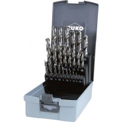 Ruko Twist Drill Set DIN 338 Type N HSS-G In Plastic Case 25 Pc