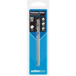 Sutton Tools Holesaw H112 6.35mm 1/4in Pilot Drill HSS 105mm Overall