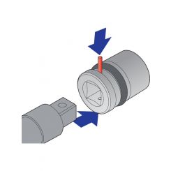 Unior 231/4PL 1/2in Impact Socket For Alloy Wheels Long 6 Point 21mm