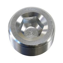 Aeroflow NPT Plug 1/2 Inch Silver