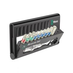 Wera 10 Pc Bit Assortment with Ratchet Bicycle Set 9