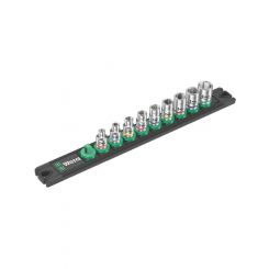 Wera Socket Rail A Imperial 1 Zyklop Socket Set 1/4in Drive