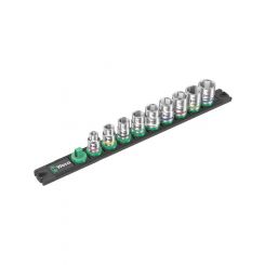 Wera Magnetic Socket Rail B 4 Zyklop Socket Set 3/8in Drive 9 Pc