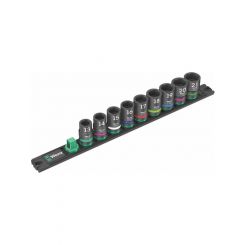 Wera Magnetic Socket Rail C Impaktor 1 Socket Set 1/2in Drive 9 Pc