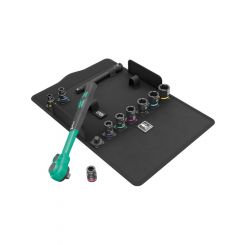 Wera 8100 SB 13 Zyklop Comfort Ratchet Set Reversing Lever 3/8in 11pc