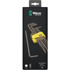 Wera 950/13 Hex-Plus Imperial 1 L-Key Set Imperial Blacklaser 13 Pc