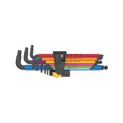 Wera 950/9 Hex-Plus Multicolour Imperial 2 L-Key Set Blacklaser 9 Pc
