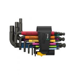 Wera 950/9 Hex-Plus Multicolour Imperial 3 L-Key Set Blacklaser