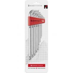PB Swiss 9pc Metric Long Arm Ball End Hex Key Set 1.5-10mm