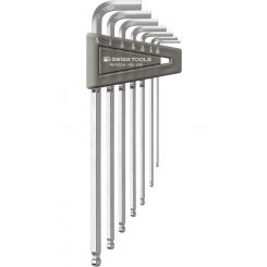 PB Swiss 7 Pc Imperial Ball End Hex Key Set 3/32in-5/16in