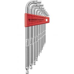 PB Swiss 9 Pc Metric Ball End Hex Key Set Knurled Shaft 1.5-10mm