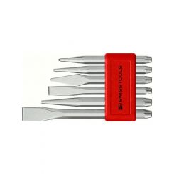 PB Swiss 6pc Flat & Cross-Cut Chisel Centre Punch Drift Punches
