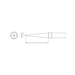 Plato Soldering Tip ETL 2.0mm to Suit Weller