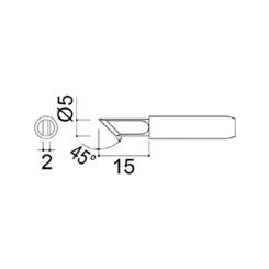 Plato Soldering Tip 900M-T-K to Suit Hakko