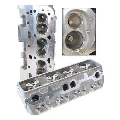 Aeroflow Bare Alloy Cylinder Heads Pair 180cc Runner with 64cc Chamber AF95-0327
