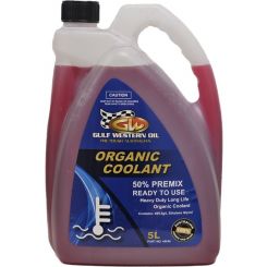 Gulf Western Long Life Coolant Organic Premix Red 5L